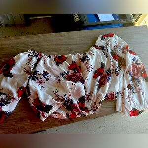 SHEIN crop top off shoulder